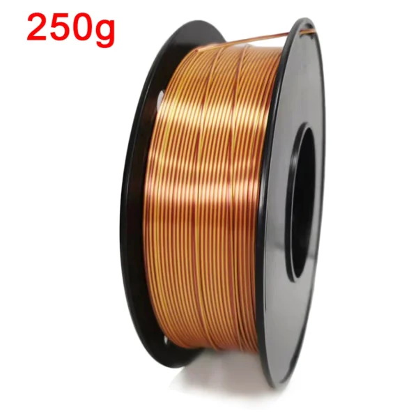 Filamento PLA de doble Color para impresora 3D, Material de impresión 3D de dos tonos, filamentos mágicos de seda Duotone de sublimación de dos colores de 1,75mm - AliExpress  - Color : Golden brown- 250g - Enviado desde : CHINA