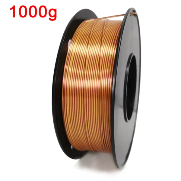 Filamento PLA de doble Color para impresora 3D, Material de impresión 3D de dos tonos, filamentos mágicos de seda Duotone de sublimación de dos colores de 1,75mm - AliExpress  - Color : Golden brown-1kg - Enviado desde : CHINA